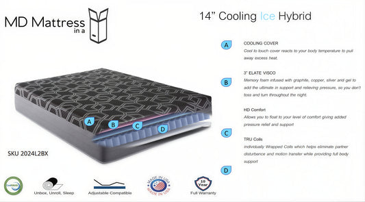 14" Cooling Hybrid Mattress - Plush