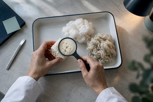 Natural mattress materials under certification inspection