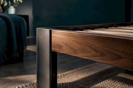 Metal and wood bed frame materials compared
