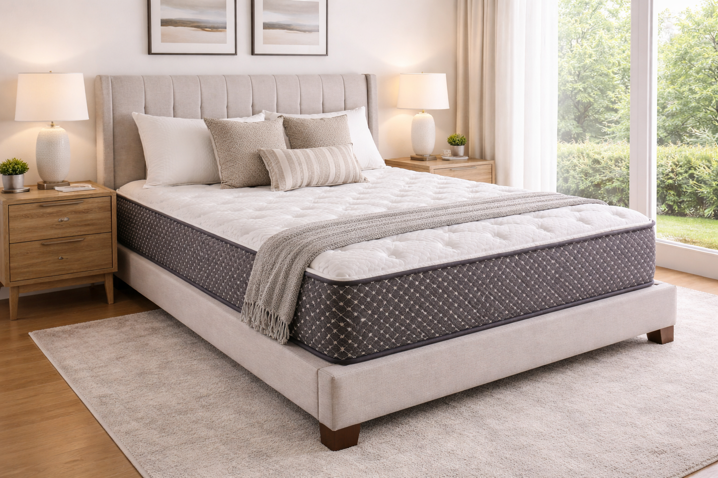 12" Quilted Hybrid Plush