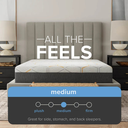 12" Memory Foam Copper-Gel Mattress Medium