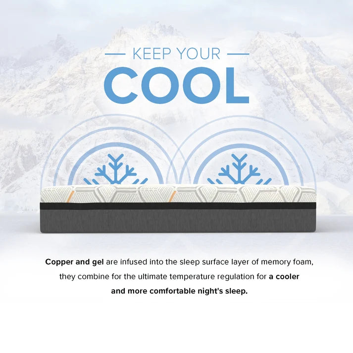 14" Hybrid Copper-Gel Mattress-Plush