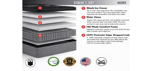 15" Luxury Firm Mattress